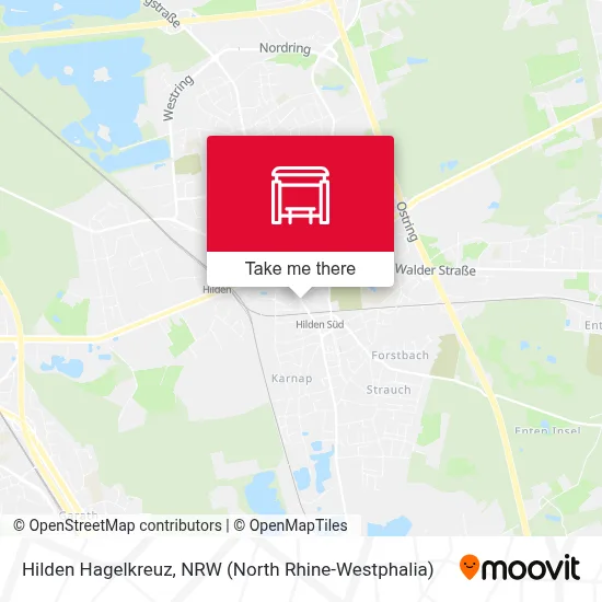 Hilden Hagelkreuz map