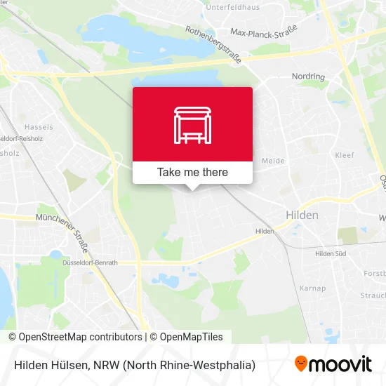 Hilden Hülsen map