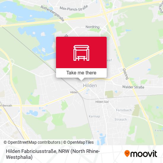 Hilden Fabriciusstraße map