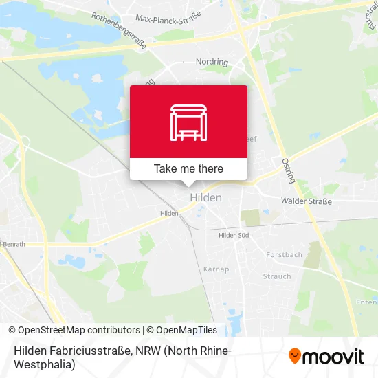 Карта Hilden Fabriciusstraße