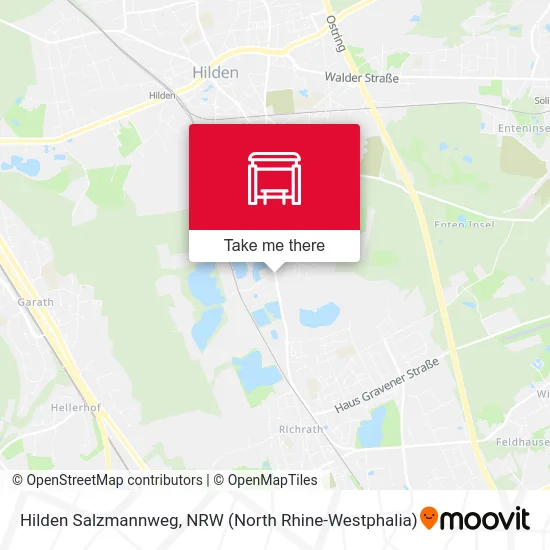 Hilden Salzmannweg map