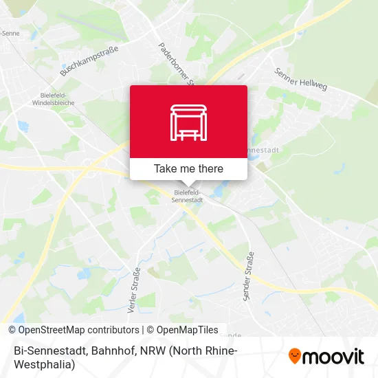 Bi-Sennestadt, Bahnhof map