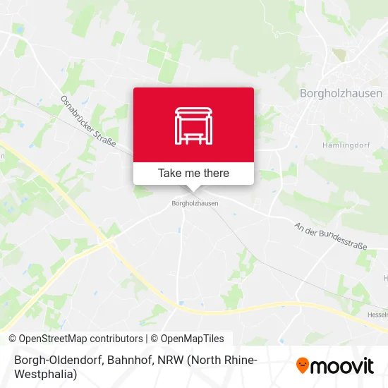 Borgh-Oldendorf, Bahnhof map