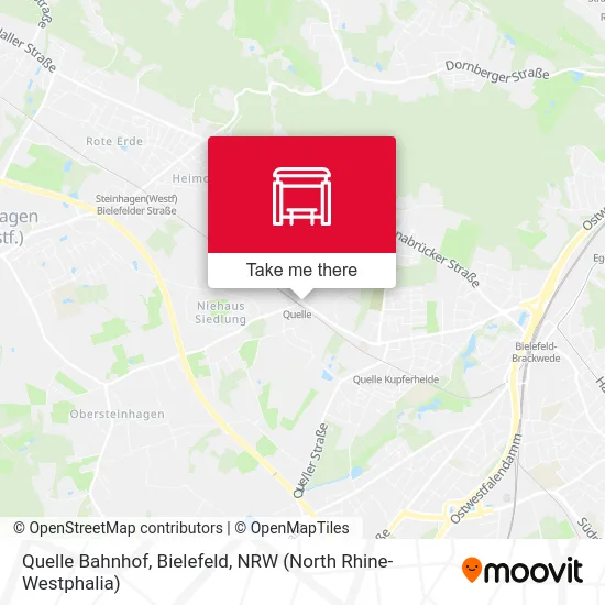 Quelle Bahnhof, Bielefeld map