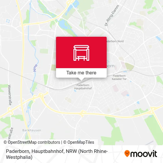 Paderborn, Hauptbahnhof map