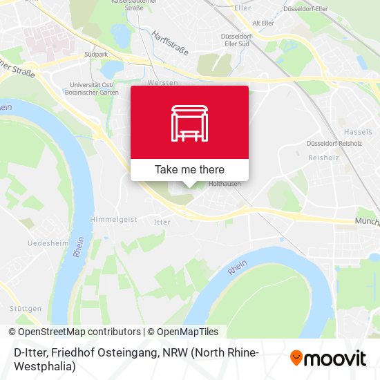 D-Itter, Friedhof Osteingang map