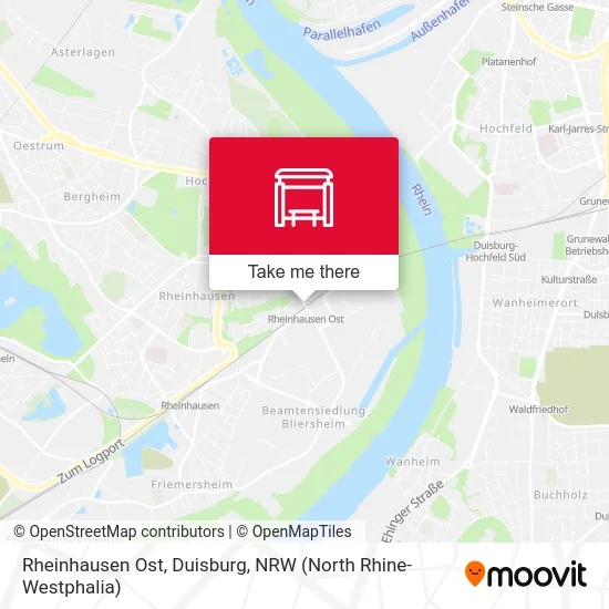 Rheinhausen Ost, Duisburg map