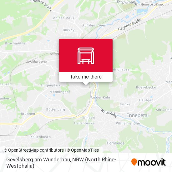 Gevelsberg am Wunderbau map