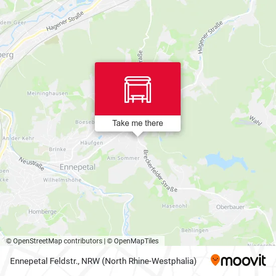 Ennepetal Feldstr. map