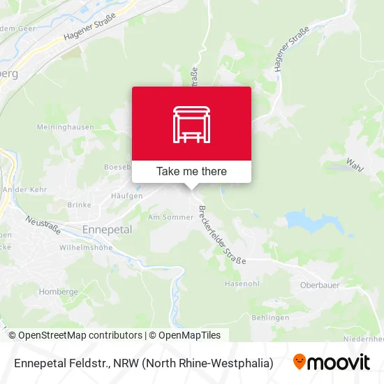 Карта Ennepetal Feldstr.
