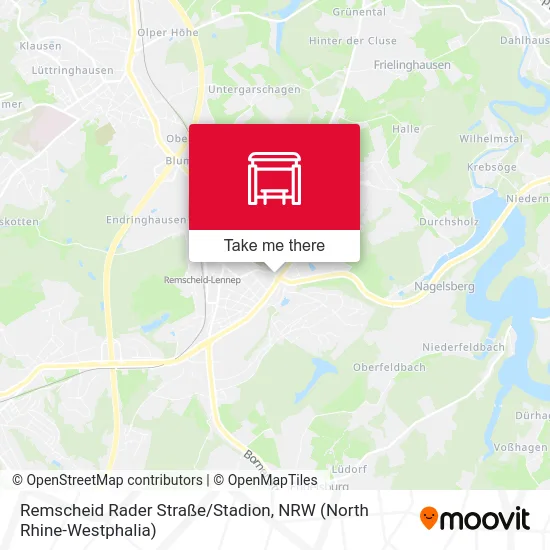 Remscheid Rader Straße/Stadion map