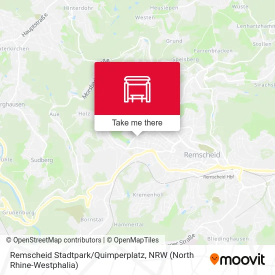 Remscheid Stadtpark / Quimperplatz map