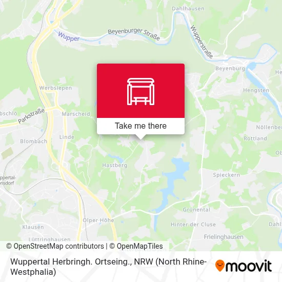 Wuppertal Herbringh. Ortseing. map