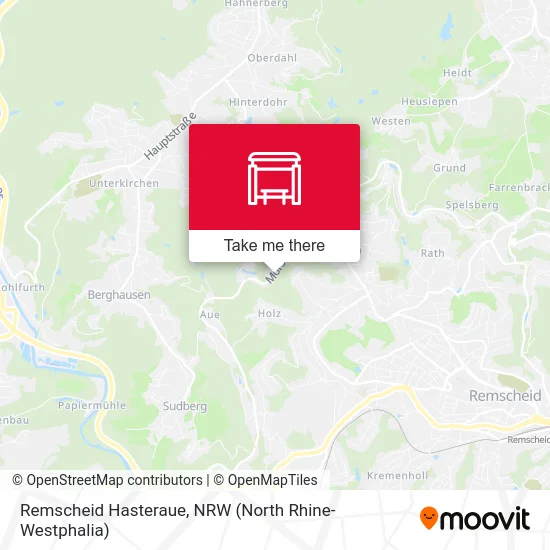 Remscheid Hasteraue map
