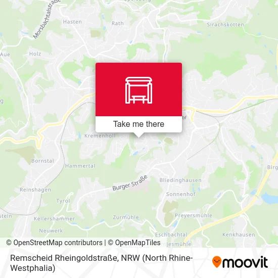 Remscheid Rheingoldstraße map