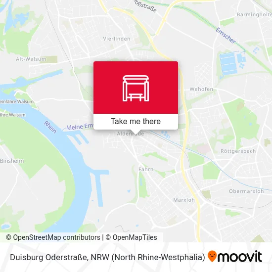 Duisburg Oderstraße map