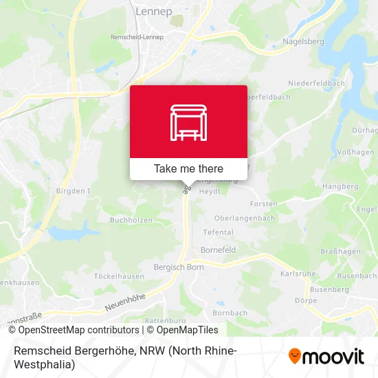 Remscheid Bergerhöhe map