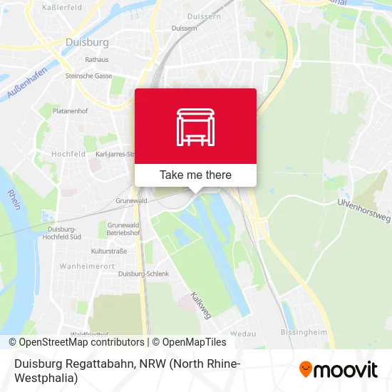 Duisburg Regattabahn map