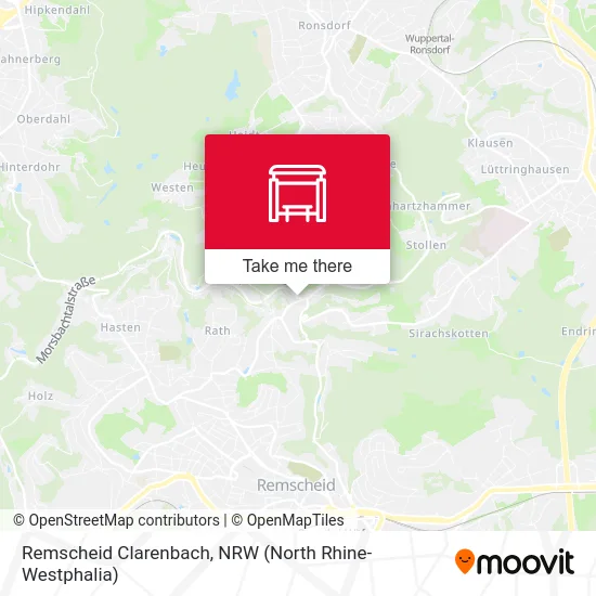 Remscheid Clarenbach map