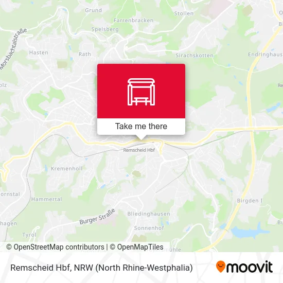 Remscheid Hbf map