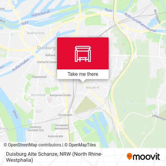 Duisburg Alte Schanze map