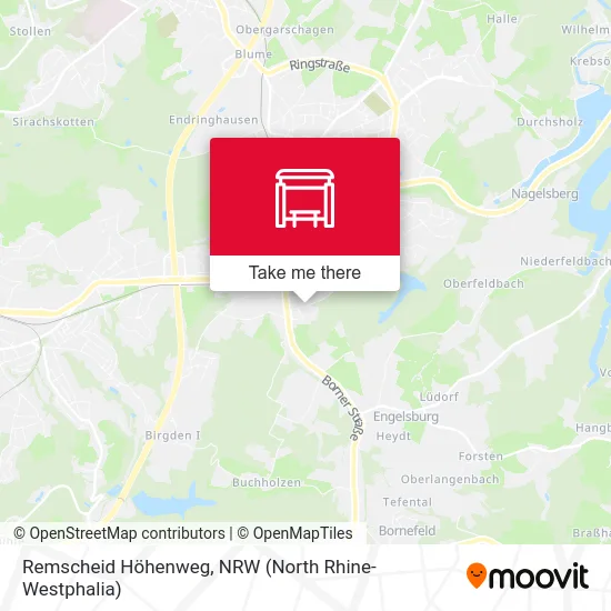 Remscheid Höhenweg map