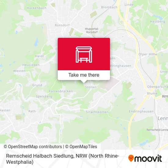 Remscheid Halbach Siedlung map