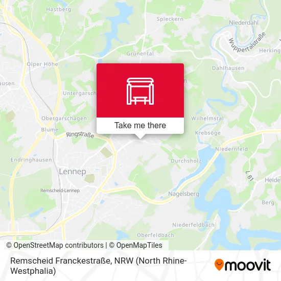 Remscheid Franckestraße map