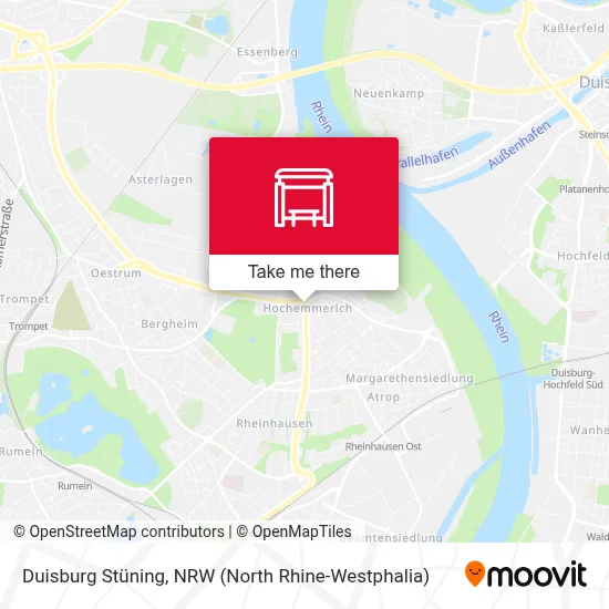 Duisburg Stüning map