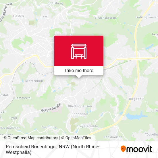Remscheid Rosenhügel map
