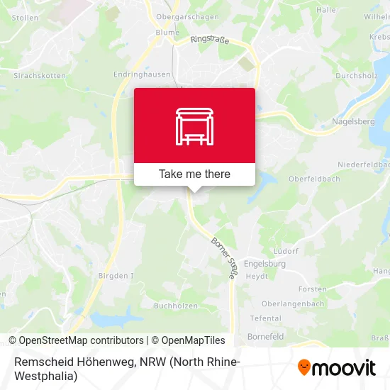 Remscheid Höhenweg map