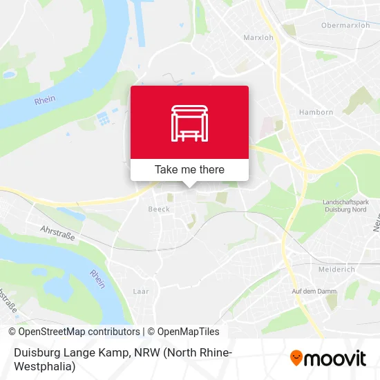 Duisburg Lange Kamp map