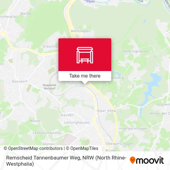 Remscheid Tannenbaumer Weg map