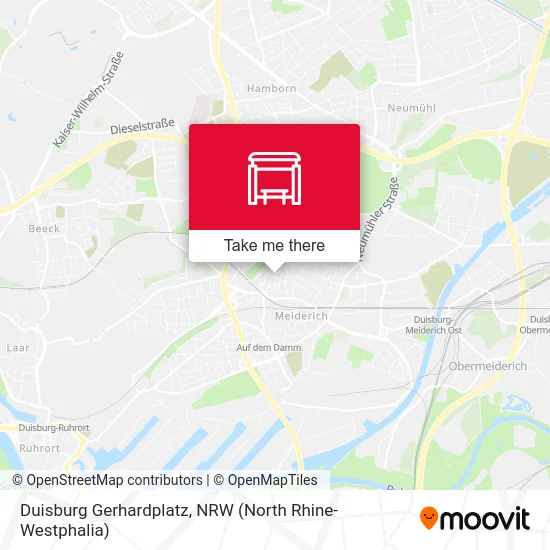 Duisburg Gerhardplatz map