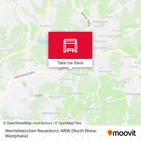 Wermelskirchen Neuenborn map