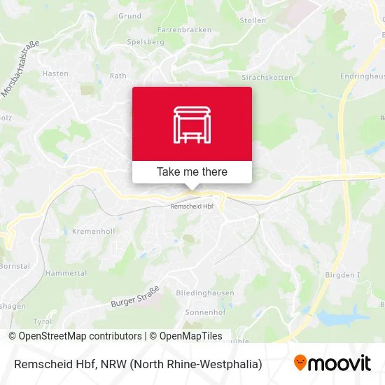 Remscheid Hbf map