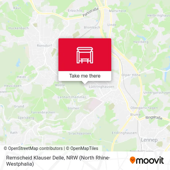 Remscheid Klauser Delle map