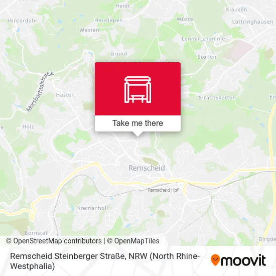 Remscheid Steinberger Straße map