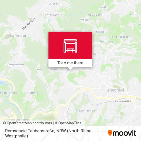 Remscheid Taubenstraße map