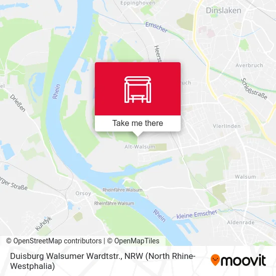 Duisburg Walsumer Wardtstr. map