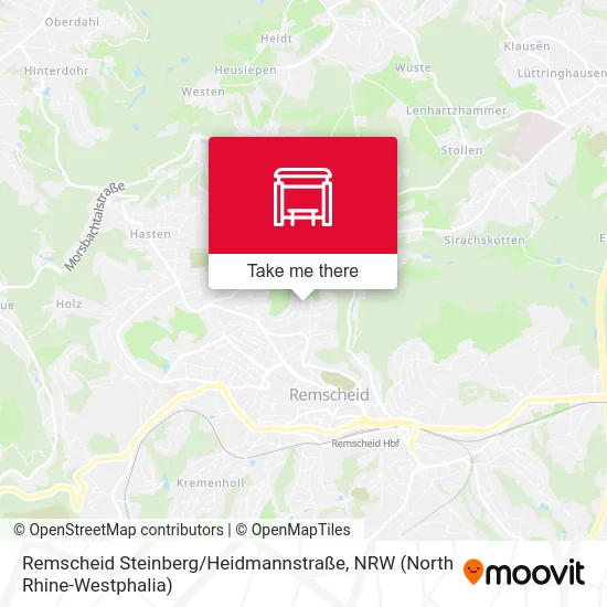 Remscheid Steinberg / Heidmannstraße map
