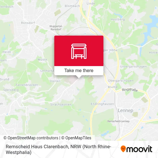 Remscheid Haus Clarenbach map