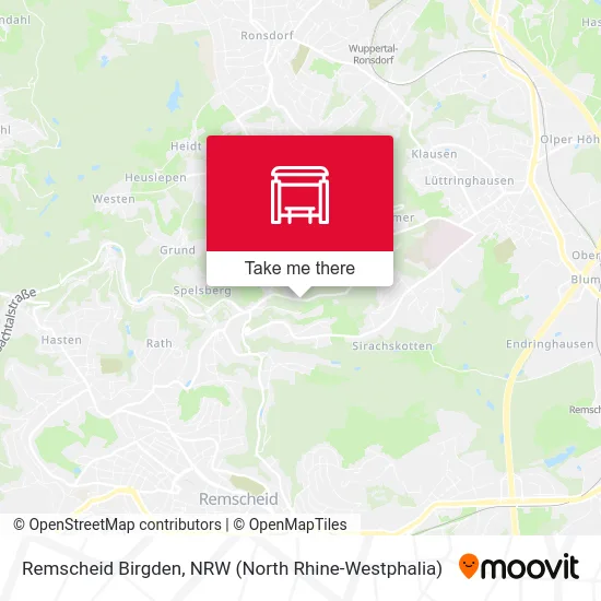 Remscheid Birgden map
