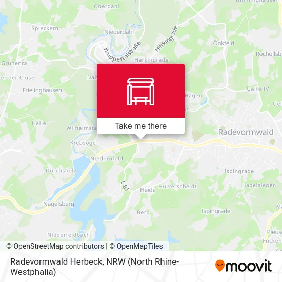 Radevormwald Herbeck map