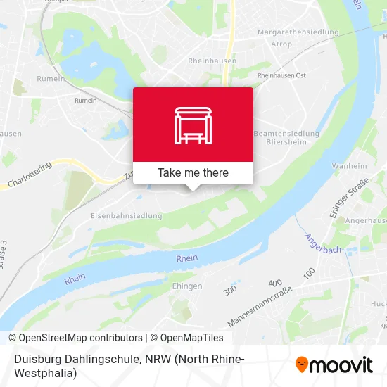 Duisburg Dahlingschule map
