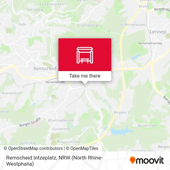 Remscheid Intzeplatz map