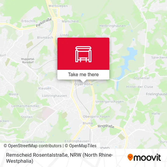 Remscheid Rosentalstraße map