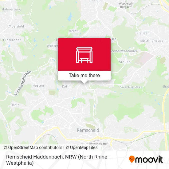 Remscheid Haddenbach map
