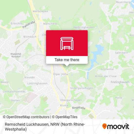 Remscheid Luckhausen map