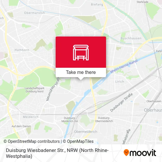 Duisburg Wiesbadener Str. map